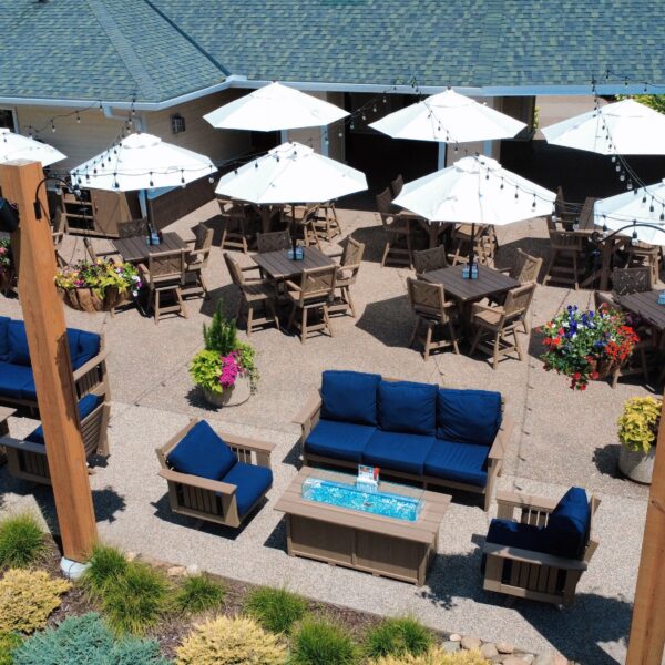 River Oaks Outdoor Patio Aerial